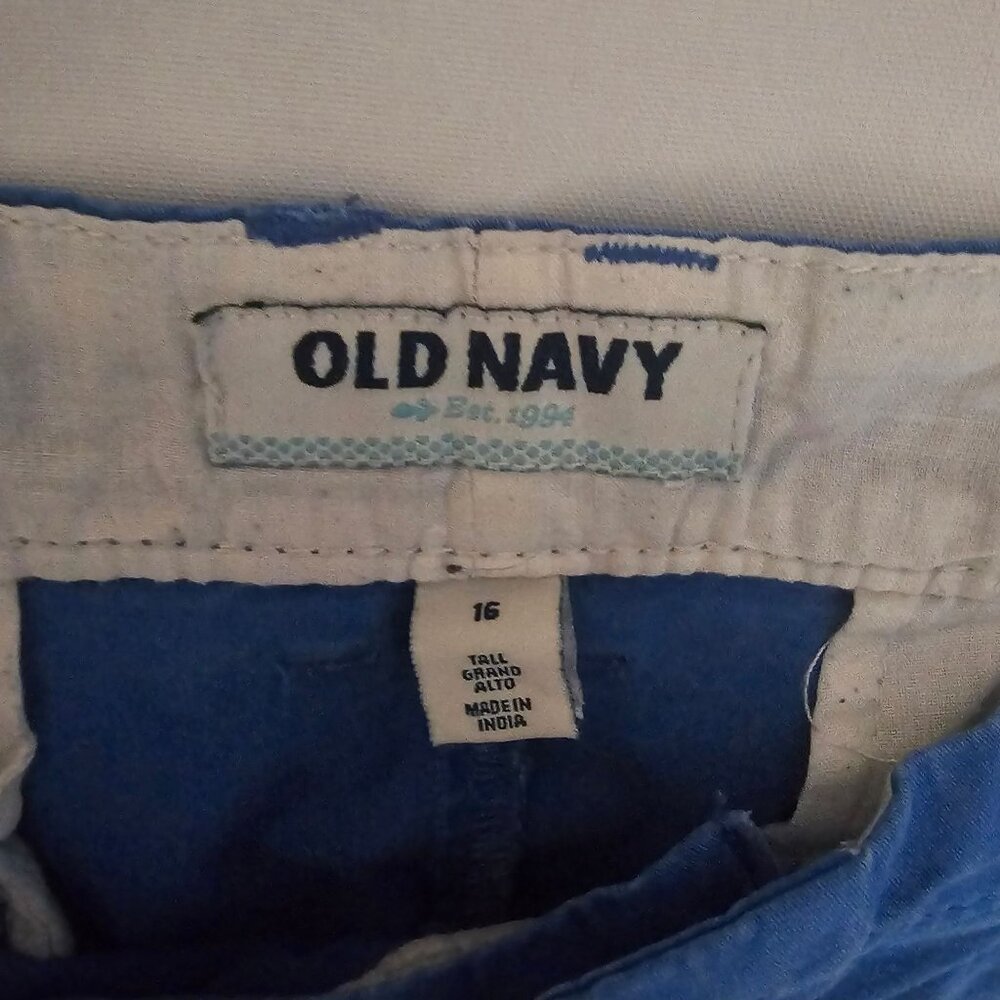 Old Navy Women's Blue Mid Rise 5-Inch Inseam Everyday Twill Shorts Size 16 Tall - Picture 5 of 13